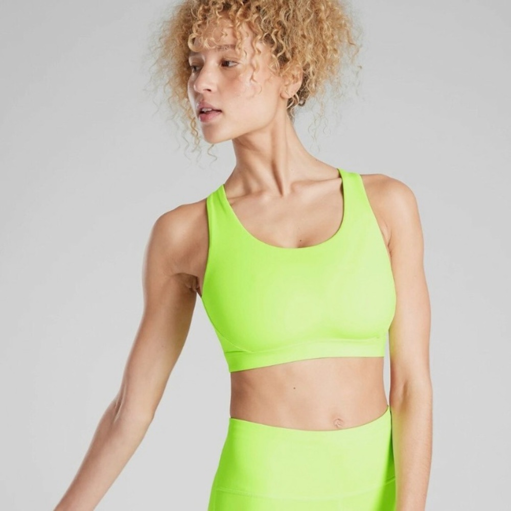 Women’s Athleta Ultimate Sports Bra Dark Fiber Optic LYCRA Sz. Small - Picture 2 of 7